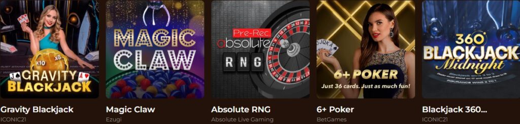 Mino Casino live dealer games with real croupiers